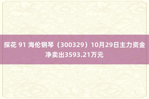 探花 91 海伦钢琴（300329）10月29日主力资金净卖出3593.21万元