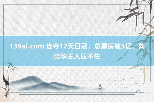 139ai.com 连夺12天日冠，总票房破5亿，刘德华王人压不住