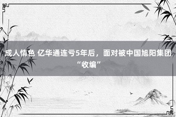 成人情色 亿华通连亏5年后，面对被中国旭阳集团“收编”